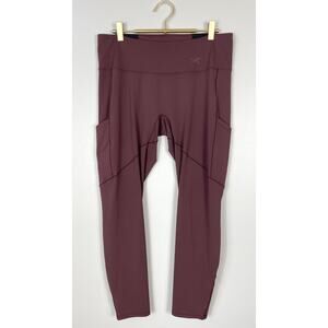 ArcTeryx Oriel Legging Maroon Brown Women’s Large Climbing Hiking Outdoors